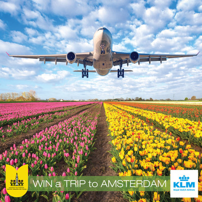 Grand prix du Festival, gagner un voyage pour deux personnes aux Pays-Bas organis par KLM Royal Dutch Airlines (Groupe CNW/Festival canadien des tulipes)