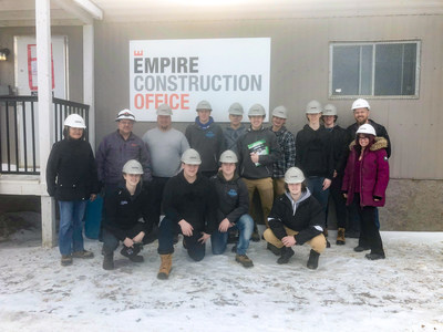 McKinnon Park Secondary School and Empire Communities kick off their co-op program at Empire Avalon and Wyndfield communities. (CNW Group/Empire Communities)