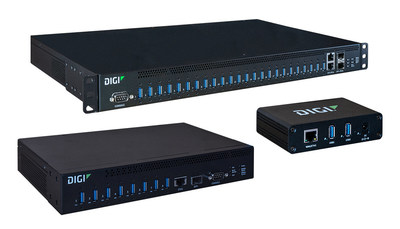Con Digi AnywhereUSB Plus puede acceder a conectividad multipuerto USB 3.1 segura, flexible y escalable a velocidades Gigabit y más para dispositivos USB conectados desde servidores remotos o virtualizados