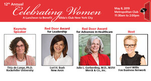 Lori H. Bush, New Avon And Julie L. Gerberding, M.D., M.P.H., Merck &amp; Co., Inc. To Be Honored At Gilda's Club NYC Celebrating Women Luncheon