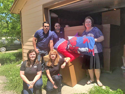 Whirlwind team members support local children by donating to Kidz Harbor.