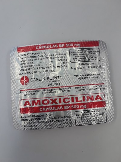 Amoxicilina 500 mg (CNW Group/Health Canada)