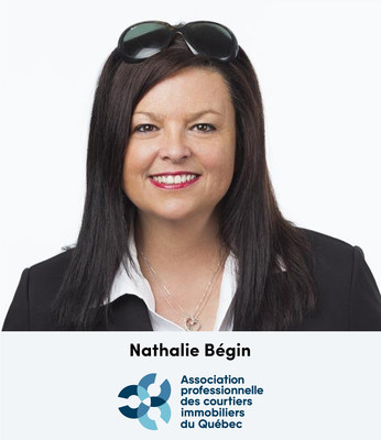 Nathalie Bgin, nouvelle prsidente du conseil d'administration de l'APCIQ (Groupe CNW/Association professionnelle des courtiers immobiliers du Qubec)