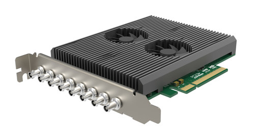Magewell's Pro Capture Dual SDI 4K Plus card captures two simultaneous 4K video signals with flexible support for multiple interface standards including 12G-SDI.