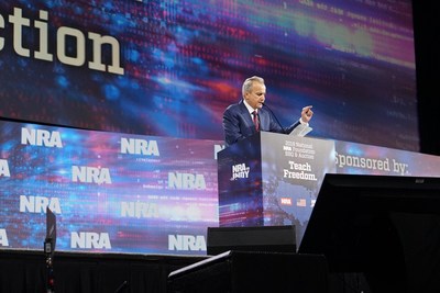 Anthony Imperato, President and Owner of Henry Repeating Arms addressing a packed house at the Lucas Oil Stadium for the 2019 NRA Foundation Banquet. Anthony Imperato, President and Owner of Henry Repeating Arms addressing a packed house at the Lucas Oil Stadium for the 2019 NRA Foundation Banquet.