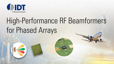 IDT offers high-performance RF beamformers for phased arrays.