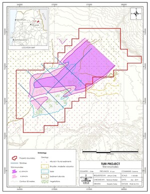 Lithium Chile Increases Land Holdings at Salar de Turi as Positive TEM Geophysics Indicates Potential Lithium Brine Reservoir