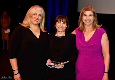 Joan Levinson (center) poses with Title Alliance of Arizona Branch Manager Debbie Marquez (left) and Scottsdale Area Association of REALTORS® CEO Rebecca Grossman. Levinson was recognized for Top Individual Volume in Scottsdale & Valleywide.