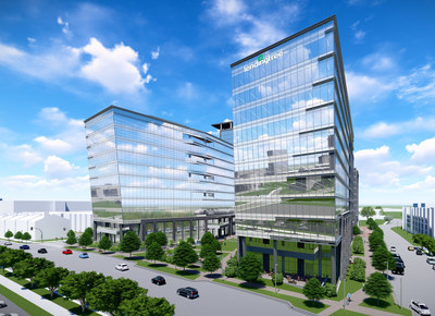 A rendering of LendingTree's new headquarters in Charlotte, N.C