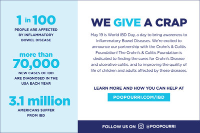 Poo~Pourri Announces Partnership With The Crohn's & Colitis Foundation