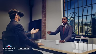 Farmers Insurance and Talespin collaborate on new virtual human VR innovation.