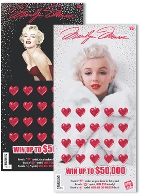 Idaho Lottery's $5 Marilyn Monroe™ Designs (CNW Group/Pollard Banknote Limited)