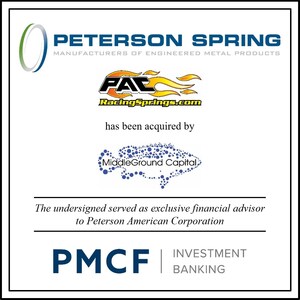 PMCF Advises Peterson in Sale to MiddleGround Capital