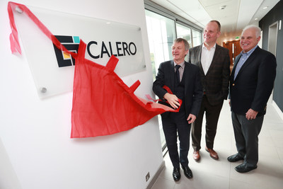 MSP Ivan McKee Minister for Trade, Investment and Innovation visits the Calero office in Edinburgh with Joe Pajer CEO and Steve Kaplan. All other rights are reserved.