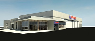 Artist's rendering of Jet Aviation's future FBO in Scottsdale, Arizona