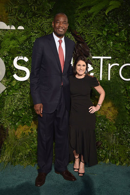 Dikembe Mutombo and Susannah Schaefer attend Smile Train's 20th Anniversary Gala at Capitale on May 02, 2019 in New York City. (Photo by Bryan Bedder/Getty Images)