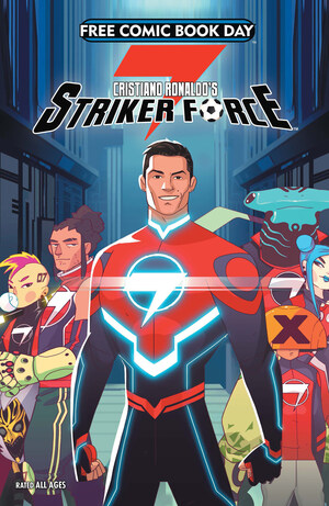 Cristiano Ronaldo lança a banda desenhada "Striker Force 7" como parte do "Free Comic Book Day" a 4 de maio