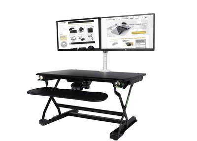 Affordable and easy-to-use adjustable standing desk converter. The EasyLift Desk is the latest addition to Goldtouch's ergonomic line of office equipment.
