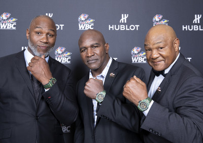 Lennox Lewis, Evander Holyfield, George Foreman