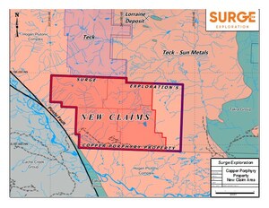 Surge Acquires Additional Copper-Gold Mineral Claims Adding to its Sizeable Land Position in British Columbia