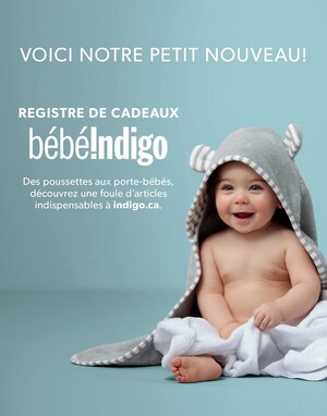 Indigo lance son tout nouveau registre de cadeaux de bébé