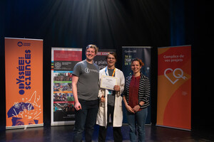 Finale nationale de la 27e édition du concours Science, on tourne! - Michaël Bédard et Alexandre Bernier du Cégep de La Pocatière remportent Le Prix du mérite