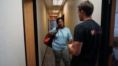 Direct Relief staff deliver emergency medical aid to staff at Christ Clinic in Katy, Texas, in the days following Hurricane Harvey. Christ Clinic and 10 other free and charitable clinics are the recipients of Hurricane Harvery recovery and resiliency funds from Direct Relief. (Photos by Tony Morain / Direct Relief)