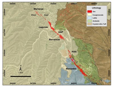 Figure 1 –Mercedes Trend location map (CNW Group/Premier Gold Mines Limited)