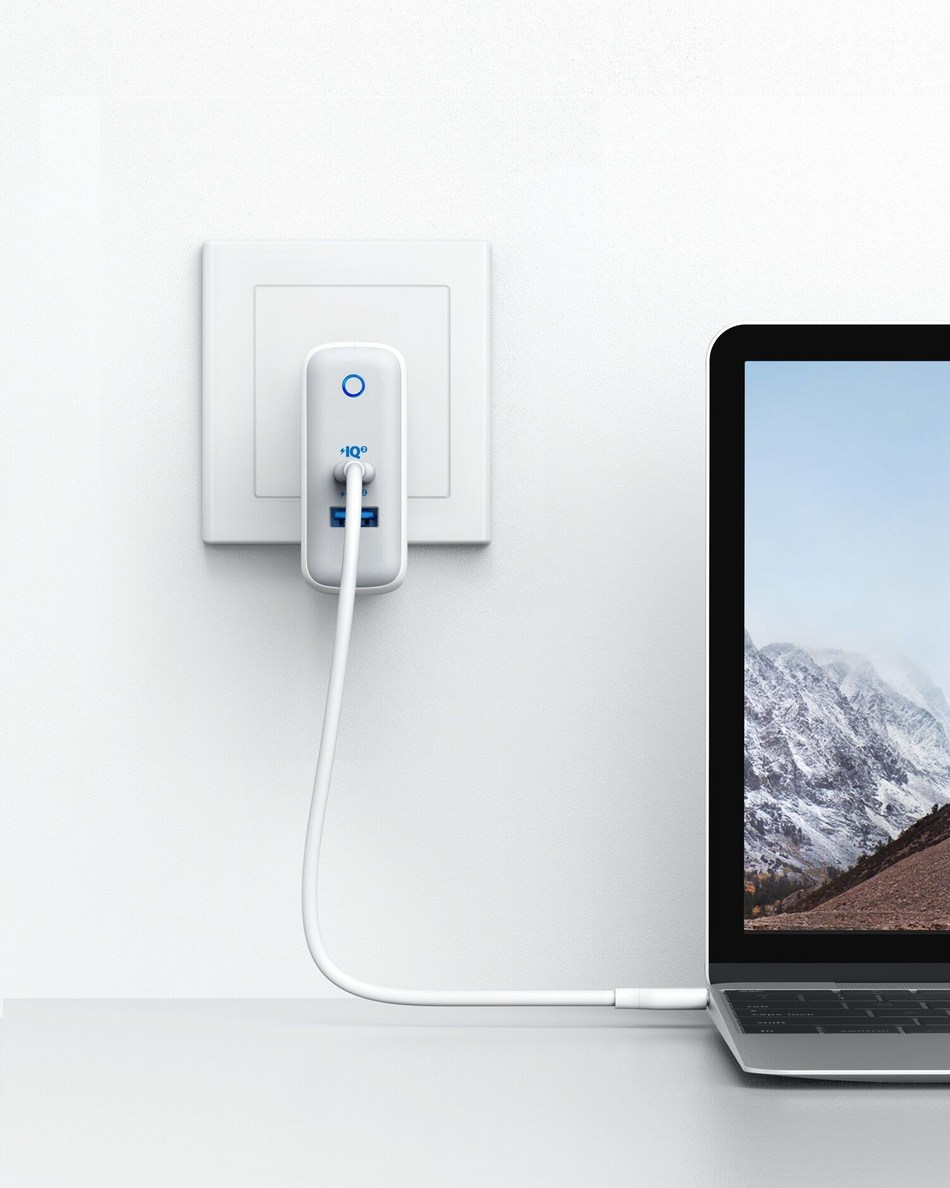 Anker's first Power IQ 3.0 device, the PowerPort Atom III (Two-Port)