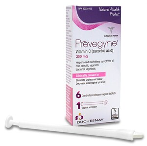 Prevegyne®, the ONLY 6-day vaginal tablet treatment for non-specific vaginitis/bacterial vaginosis, now with the convenience of a vaginal applicator