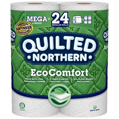 Georgia-Pacific recently announced a new addition to the Quilted Northern® product line – Quilted Northern® EcoComfort™ toilet paper, designed for today’s environmentally-conscious shoppers who want eco-friendly products, without sacrificing comfort or quality.