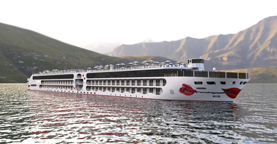Featuring battery propulsion and air bubbles technology for clean cities and rivers as well as offering the space of a land-based hotel, the A-ROSA E-Motion ship is presenting itself to the world as a real innovation in the river cruise segment. (c) A-ROSA