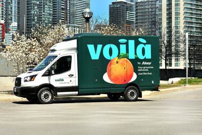 Voilà by Sobeys and Voilà par IGA promises to help Canadians stay one step ahead of their busy lives, underscored by a new tag line “Your groceries delivered. Just like that.” (CNW Group/Empire Company Limited)