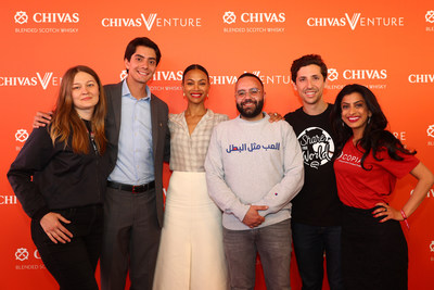 AMSTERDAM, NETHERLANDS - MAY 09: Chivas Venture judge Zoe Saldana attends the Chivas Venture Global Final at TNW Conference on May 09, 2019 in Amsterdam, Netherlands.The Chivas Venture gives $1m in no-strings funding every year to the hottest social startups from around the world. (Photo by Dean Mouhtaropoulos/Getty Images for The Chivas Venture).