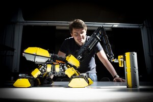 Neue Ausstellung von Volvo CE um Maschinen der Zukunft - gebaut mit LEGO-Steinen