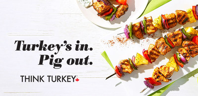 Turkey's in. Pig out. (CNW Group/Turkey Farmers of Canada (TFC))