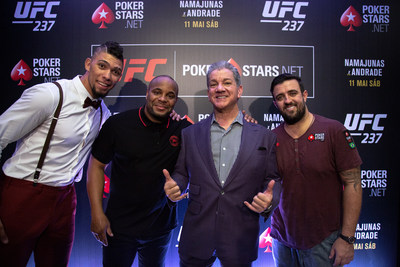 PokerStars announces new ambassadors at UFC 237: NAMAJUNAS vs. ANDRADE