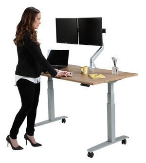 Respected Home and Office Furniture Manufacturer Howard Miller® Introduces SmartMoves™ Adjustable Height Desks