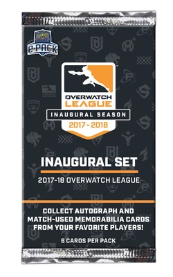The first Overwatch League-licensed trading card set will release June 19, 2019 on www.UpperDeckEpack.com and will showcase fan-favorite players and teams from the league’s inaugural season. Collectors can also earn exclusive avatars, relic shadowbox cards with match-used equipment, autographed jerseys, multi-player booklet cards, and more through e-pack’s extensive achievement system.