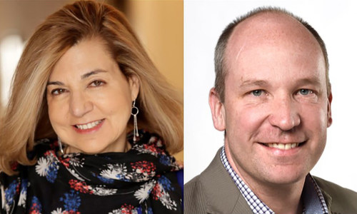 Margaret Sullivan, media columnist for The Washington Post, will be in conversation with David Walmsley, editor-in-chief of The Globe and Mail, at The Canadian Journalism Foundation's J-Talk in Toronto on May 28. (CNW Group/Canadian Journalism Foundation)