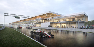 Inauguration of the new paddocks at Circuit Gilles-Villeneuve (CNW Group/SOCIETE DU PARC JEAN-DRAPEAU)