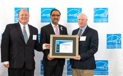 PHOTO CREDIT: Natural Resources Canada/Government of Canada
From left to right: David Barrow, Executive Managing Director Canada Venmar Ventilation ULC, Honourable Amarjeet Sohi, Canada’s Minister of Natural Resources and Frank Carroll, President & CEO Broan-NuTone LLC. (CNW Group/Venmar Ventilation Inc.)