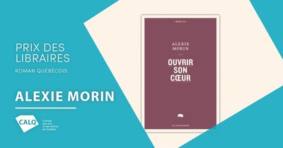 Ouvrir son coeur, livre d'Alexie Morin publi chez le Quartanier diteur. (Groupe CNW/Conseil des arts et des lettres du Qubec)