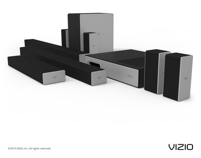 VIZIO 2019 Audio Collection Highlighted by Additional Dolby Atmos Offerings, New Powerful Sound Bar and Flexible Subwoofer Designs Now Available