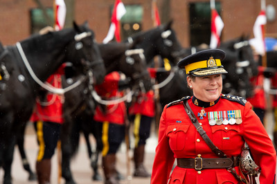 RCMP Commissioner Brenda Lucki launches the 2019 Musical Ride Tour (CNW Group/Royal Canadian Mounted Police)
