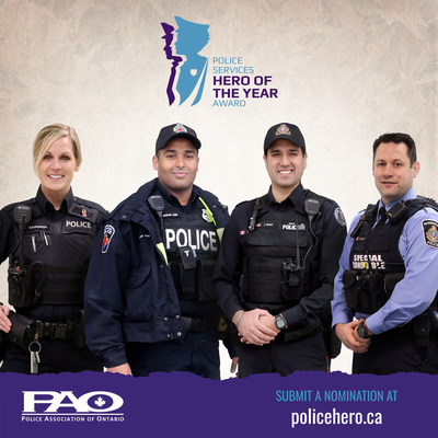 Police Hero of the Year graphic image (CNW Group/Police Association of Ontario)