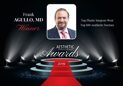 Frank Agullo, MD AKA Dr. WorldWide of Southwest Plastic Surgery, Receives Top Honors in 2019 Aesthetic Everything Aesthetic and Cosmetic Medicine Awards