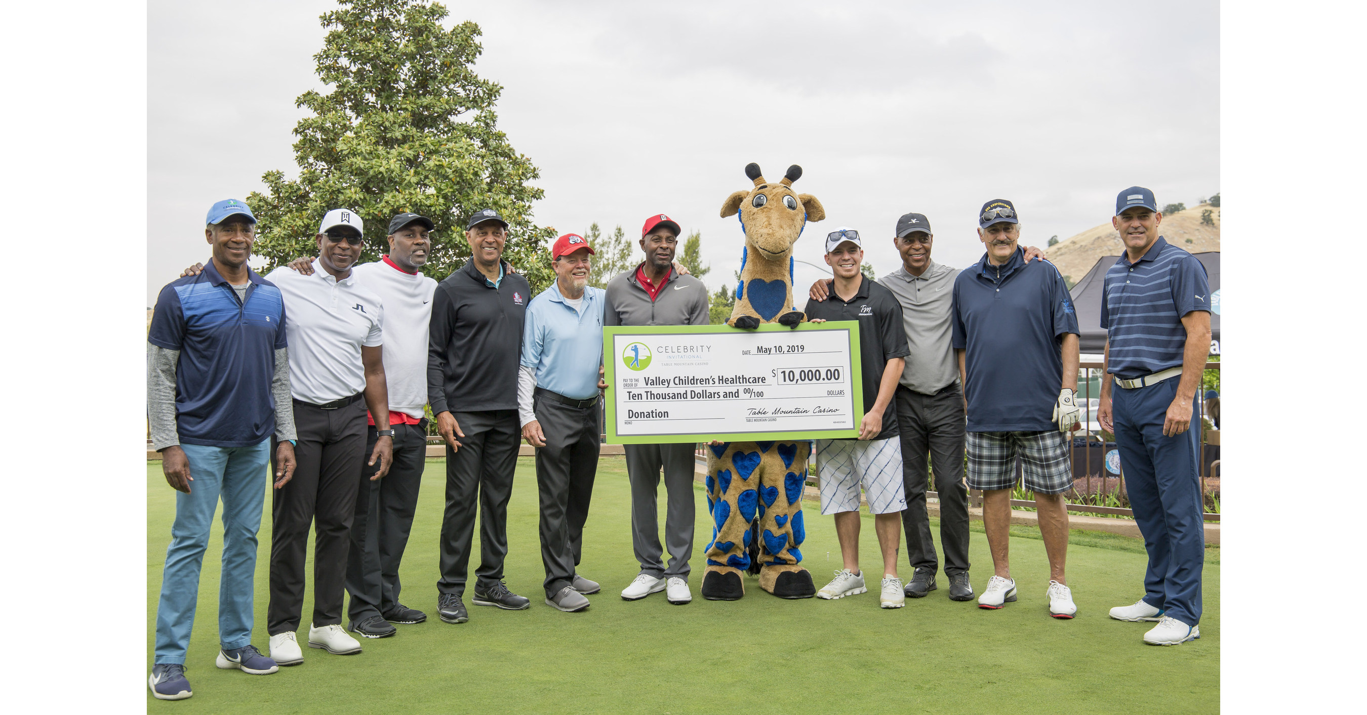 2019 Table Mountain Casino Celebrity Invitational Donates 10,000 To