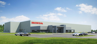 A rendering of Honda Aircraft Company's new 82,000-square-foot production facility in Greensboro, NC.