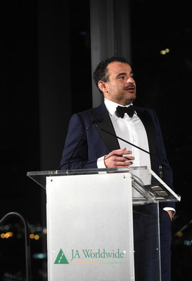 Omar K. Alghanim delivers remarks at the JA Worldwide Centennial Gala, May 2, 2019.